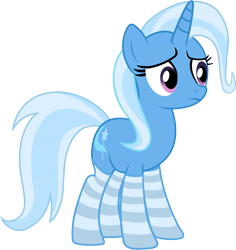 Size: 3019x3199 | Tagged: safe, artist:marcosms88, derpibooru import, trixie, pony, unicorn, clothes, female, mare, simple background, socks, solo, striped socks, transparent background, vector