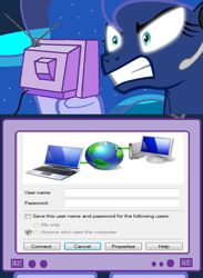 Size: 563x769 | Tagged: safe, princess luna, alicorn, pony, exploitable meme, gamer luna, internet, meme, obligatory pony, tv meme