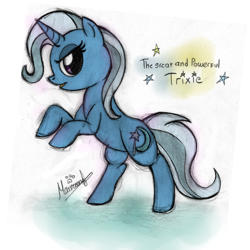 Size: 800x800 | Tagged: safe, artist:maurincl, derpibooru import, trixie, pony, unicorn, female, mare, solo