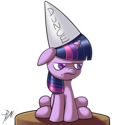 Size: 2000x2000 | Tagged: dead source, safe, artist:blackamena, derpibooru import, twilight sparkle, filly, floppy ears, high res, solo