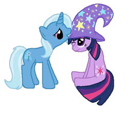 Size: 494x439 | Tagged: safe, artist:shiverbear, derpibooru import, trixie, twilight sparkle, female, lesbian, shipping, twixie