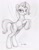 Size: 1270x1624 | Tagged: safe, artist:ecmajor, derpibooru import, trixie, pony, unicorn, dock, female, grayscale, looking at you, mare, monochrome, pencil drawing, rearing, solo, traditional art