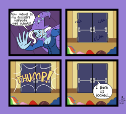 Size: 5575x5033 | Tagged: safe, artist:oneovertwo, derpibooru import, trixie, comic:lavender lace enemy of cloudy kicks, equestria girls, absurd resolution, comic