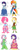 Size: 817x2000 | Tagged: artist needed, safe, derpibooru import, applejack, fluttershy, pinkie pie, rainbow dash, rarity, twilight sparkle, clothes, cosplay, design, dress, gala dress, humanized, mane six, sketch