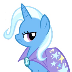 Size: 650x650 | Tagged: safe, artist:kuren247, derpibooru import, trixie, pony, unicorn, female, mare, simple background, solo, transparent background, unamused, vector