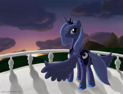 Size: 1221x932 | Tagged: safe, artist:flak--k, princess luna, alicorn, pony, female, horn, mare, s1 luna, solo