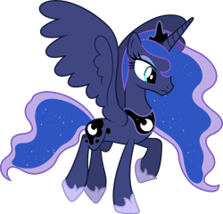 Size: 5790x5560 | Tagged: safe, artist:90sigma, princess luna, alicorn, pony, absurd resolution, flying, simple background, solo, transparent background, vector