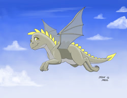 Size: 1200x927 | Tagged: safe, artist:baron engel, derpy hooves, dragon, dragonified, solo, species swap