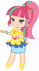 Size: 562x1032 | Tagged: safe, artist:ocean-drop, sour sweet, dance magic, equestria girls, spoiler:eqg specials, chibi, looking at you, smiling, solo