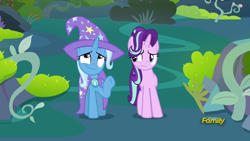 Size: 1920x1080 | Tagged: safe, derpibooru import, screencap, starlight glimmer, trixie, pony, to change a changeling