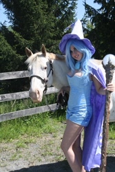 Size: 600x900 | Tagged: safe, artist:sarahn29, derpibooru import, trixie, horse, human, cosplay, irl, irl human, photo, solo