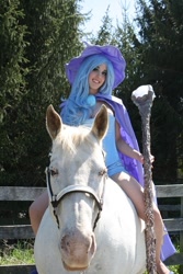 Size: 600x900 | Tagged: safe, artist:sarahn29, derpibooru import, trixie, horse, human, cosplay, irl, irl human, photo, solo