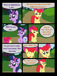 Size: 760x1020 | Tagged: safe, artist:template93, derpibooru import, apple bloom, twilight sparkle, color, comic, story of the blanks