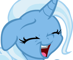 Size: 392x322 | Tagged: safe, artist:inkwell, derpibooru import, trixie, pony, unicorn, cropped, female, laughing, mare, reaction image, solo