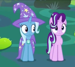 Size: 742x666 | Tagged: safe, derpibooru import, screencap, starlight glimmer, trixie, pony, to change a changeling