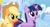 Size: 841x452 | Tagged: safe, derpibooru import, screencap, applejack, twilight sparkle, earth pony, pony, starbucks, youtube caption