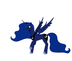 Size: 1952x1664 | Tagged: safe, artist:antnoob, princess luna, alicorn, pony, female, horn, mare, simple background, solo, transparent background