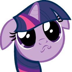 Size: 723x725 | Tagged: dead source, safe, artist:rainbro41, derpibooru import, twilight sparkle, a friend in deed, bust, floppy ears, looking at you, portrait, pouting, sad, simple background, solo, transparent background, vector