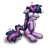 Size: 774x744 | Tagged: safe, artist:ufocookiez, derpibooru import, twilight sparkle, insanity, solo, twilight snapple