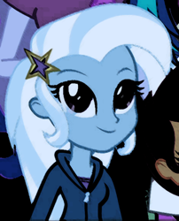 Size: 610x756 | Tagged: safe, derpibooru import, edit, edited screencap, screencap, trixie, equestria girls, solo