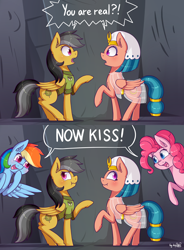 Size: 3238x4410 | Tagged: safe, artist:dsp2003, daring do, pinkie pie, rainbow dash, somnambula, earth pony, pegasus, pony, daring done?, shadow play, 2017, blushing, comic, cute, daring dorable, daringnambula, dashabetes, dialogue, diapinkes, female, hilarious in hindsight, lesbian, mare, now kiss, pinkie the shipper, scrunchy face, shipper on deck, shipping, somnambetes