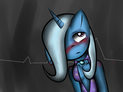 Size: 1032x774 | Tagged: safe, artist:izzydragones, derpibooru import, trixie, anthro, blushing, crying, solo