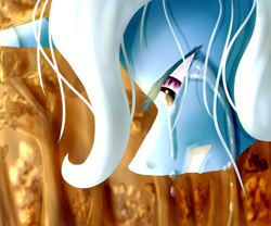 Size: 1024x853 | Tagged: safe, artist:lavendermena, derpibooru import, trixie, pony, unicorn, close-up, crying, female, forest, mare, messy mane, sad, solo