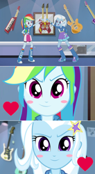 Size: 896x1632 | Tagged: safe, derpibooru import, rainbow dash, trixie, equestria girls, female, lesbian, shipping, trixdash