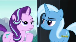 Size: 1280x720 | Tagged: safe, derpibooru import, screencap, starlight glimmer, trixie, pony, unicorn, no second prances