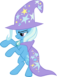 Size: 2975x3970 | Tagged: safe, artist:moongazeponies, derpibooru import, trixie, pony, bipedal, simple background, smiling, solo, transparent background, vector