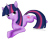 Size: 2897x2269 | Tagged: safe, artist:whittyp308, derpibooru import, twilight sparkle, unicorn twilight, pony, unicorn, female, grin, high res, looking at you, mare, prone, smiling, solo