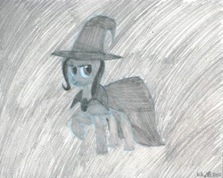 Size: 2990x2383 | Tagged: safe, artist:bubsakavermin, derpibooru import, trixie, pony, unicorn, female, mare, monochrome, solo