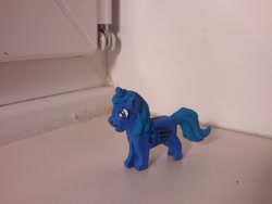 Size: 640x480 | Tagged: safe, artist:balthazar147, princess luna, dog, custom, filly, irl, lego, photo, solo, woona, younger