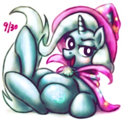 Size: 1280x1280 | Tagged: safe, artist:remyroez, derpibooru import, trixie, pony, unicorn, smiling, solo