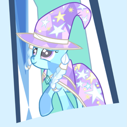 Size: 781x781 | Tagged: safe, artist:pippastrelle13, derpibooru import, trixie, pony, unicorn, alternate hairstyle, crystallized, female, mare, solo