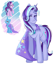 Size: 1024x1215 | Tagged: safe, artist:keeharn, derpibooru import, starlight glimmer, trixie, female, fusion, simple background, transparent background