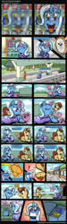 Size: 1280x4284 | Tagged: safe, artist:gray--day, derpibooru import, derpy hooves, trixie, oc, pegasus, pony, bench, comic, female, mare, parody, peanut butter crackers, saddle bag, soda, train, vending machine