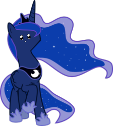 Size: 916x1024 | Tagged: safe, artist:bkub, artist:sir-teutonic-knight, edit, princess luna, alicorn, llama, pony, :3, chen, faic, proncoss lono, raised hoof, simple background, solo, touhou, transparent background, vector, wat, what has science done, woll smoth