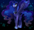 Size: 900x800 | Tagged: safe, artist:mofu-seu, artist:weiliy, princess luna, alicorn, pony, solo, spread wings