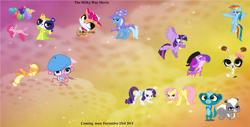 Size: 7184x3640 | Tagged: safe, derpibooru import, applejack, fluttershy, pinkie pie, rainbow dash, rarity, trixie, twilight sparkle, twilight sparkle (alicorn), alicorn, cat, dog, earth pony, monkey, panda, pegasus, pony, rabbit, skunk, unicorn, friendship is magic, buttercream sunday, female, littlest pet shop, mare, minka mark, mongoose, penny ling, pepper clark, sugar sprinkles, sunil nevla, zoe trent