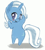 Size: 434x477 | Tagged: safe, artist:feather-ponyart, derpibooru import, trixie, pony, bipedal, blushing, dancing, music, smiling, solo