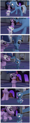 Size: 1982x7990 | Tagged: safe, artist:mrdoctorderpy, derpibooru import, princess flurry heart, trixie, twilight sparkle, twilight sparkle (alicorn), alicorn, pony, undead, vampire, vampony, 3d, age regression, babies, baby, baby pony, bite mark, biting, comic, dialogue, diaper, female, filly, filly trixie, foal, source filmmaker, younger