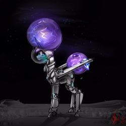 Size: 3000x3000 | Tagged: safe, artist:alumx, princess luna, alicorn, pony, astronaut, bubble, helmet, jetpack, moon, signature, solo, spacesuit, stars