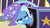 Size: 1280x720 | Tagged: safe, derpibooru import, screencap, trixie, pony, unicorn, uncommon bond, blue coat, female, horn, mare, solo, two toned mane