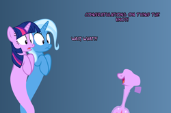 Size: 1046x690 | Tagged: safe, artist:navitaserussirus, derpibooru import, trixie, twilight sparkle, asktwixiegenies, cropped, female, lesbian, shipping, twixie