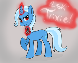 Size: 990x800 | Tagged: safe, artist:ask-evil-and-vengeful-trixie, derpibooru import, trixie, pony, unicorn, alicorn amulet, female, mare, solo, tumblr