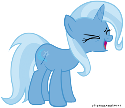 Size: 5100x4400 | Tagged: safe, artist:ulisesdarklight, derpibooru import, trixie, pony, unicorn, absurd resolution, eyes closed, female, flutteryay, mare, simple background, solo, transparent background, vector, yay