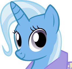 Size: 6000x5753 | Tagged: safe, artist:alixey, derpibooru import, trixie, pony, unicorn, absurd resolution, female, mare, portrait, simple background, smiling, solo, transparent background, vector