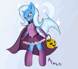 Size: 981x879 | Tagged: safe, artist:mdgusty, derpibooru import, trixie, anthro, halloween, nightmare night, solo