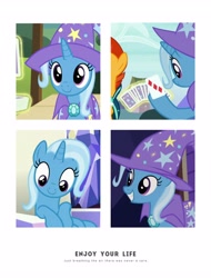 Size: 3106x4096 | Tagged: safe, derpibooru import, edit, edited screencap, screencap, sunburst, trixie, all bottled up, uncommon bond, cute, solo focus